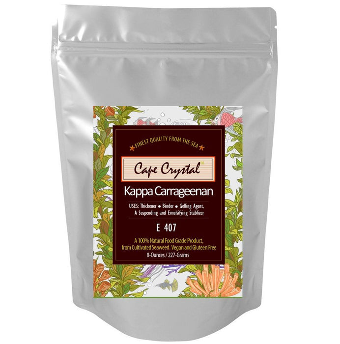 Premium Kappa Carrageenan Powder 8-oz. By Cape Crystal