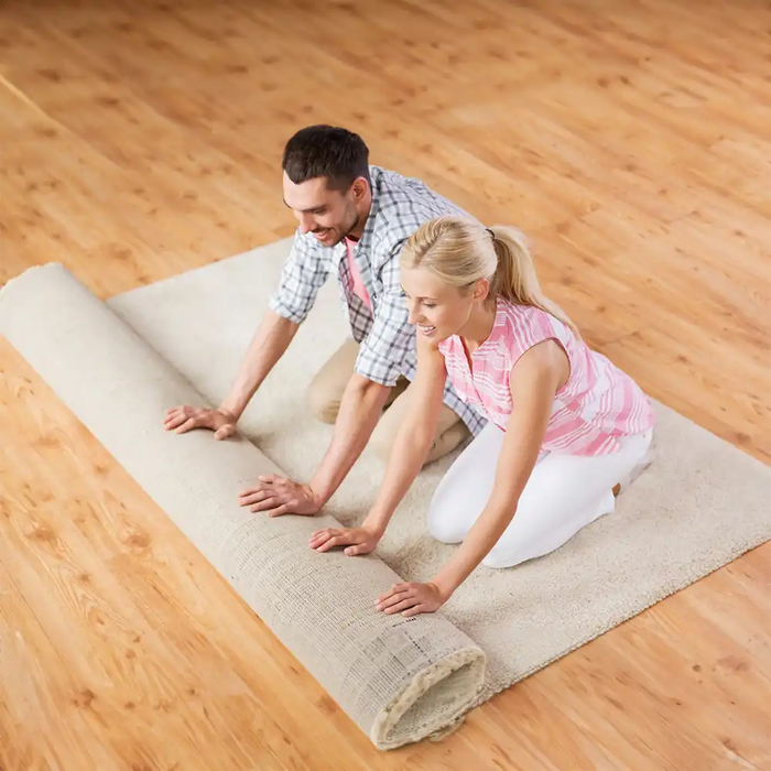 InPlais™ Non-Slip Area Rug Backing |Fabric & Floor Safe Latex Layer