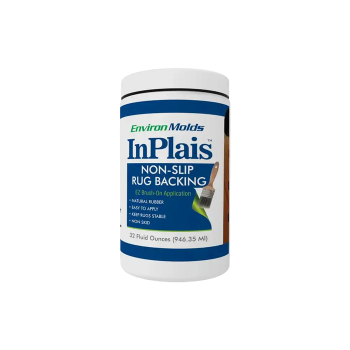 InPlais™ Non-Slip Area Rug Backing |Fabric & Floor Safe Latex Layer