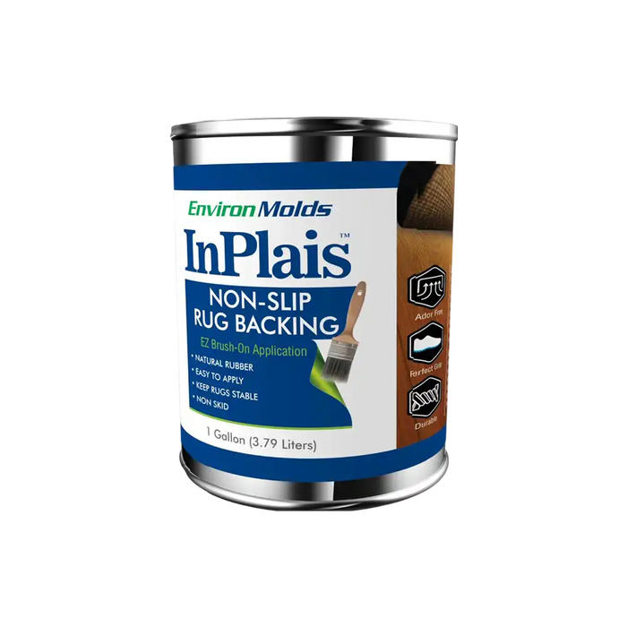 InPlais™ Non-Slip Area Rug Backing |Fabric & Floor Safe Latex Layer