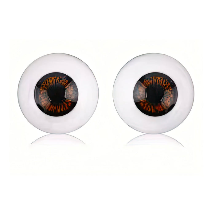 Pair Dark Brown Acrylic Eyes 26 MM