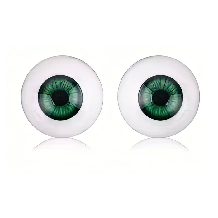 Pair Green Acrylic Eyes 26 MM