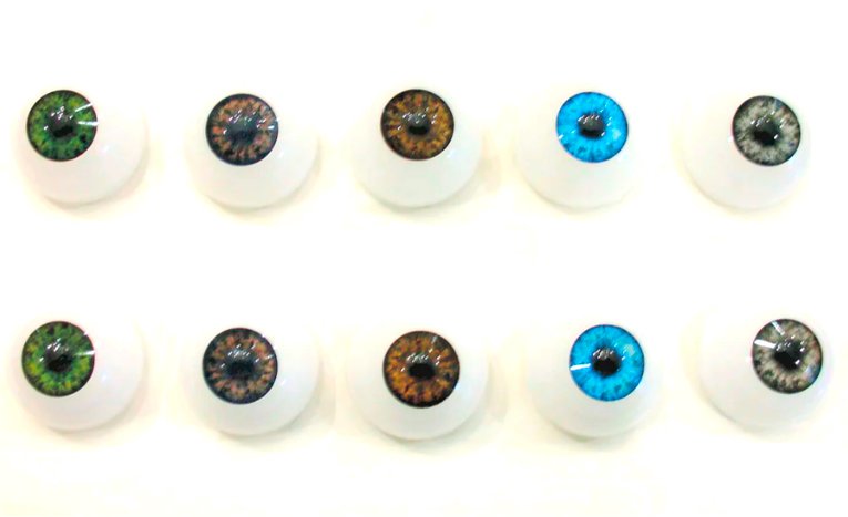 Half Round Acrylic Eyes 28mm