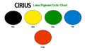 Cirius Latex Pigment color chart