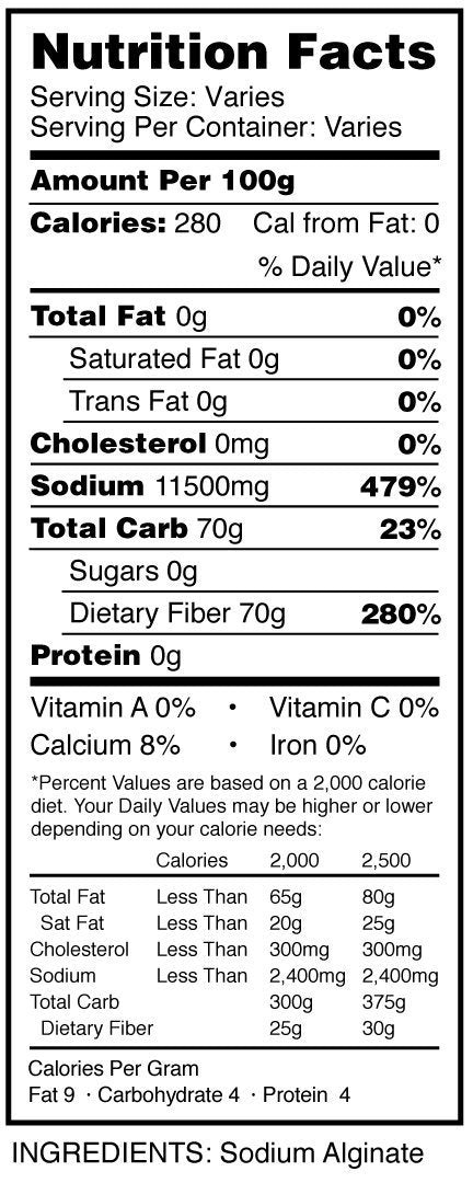 Sodium Alginate 16-oz Cape Crystal Brands Powder